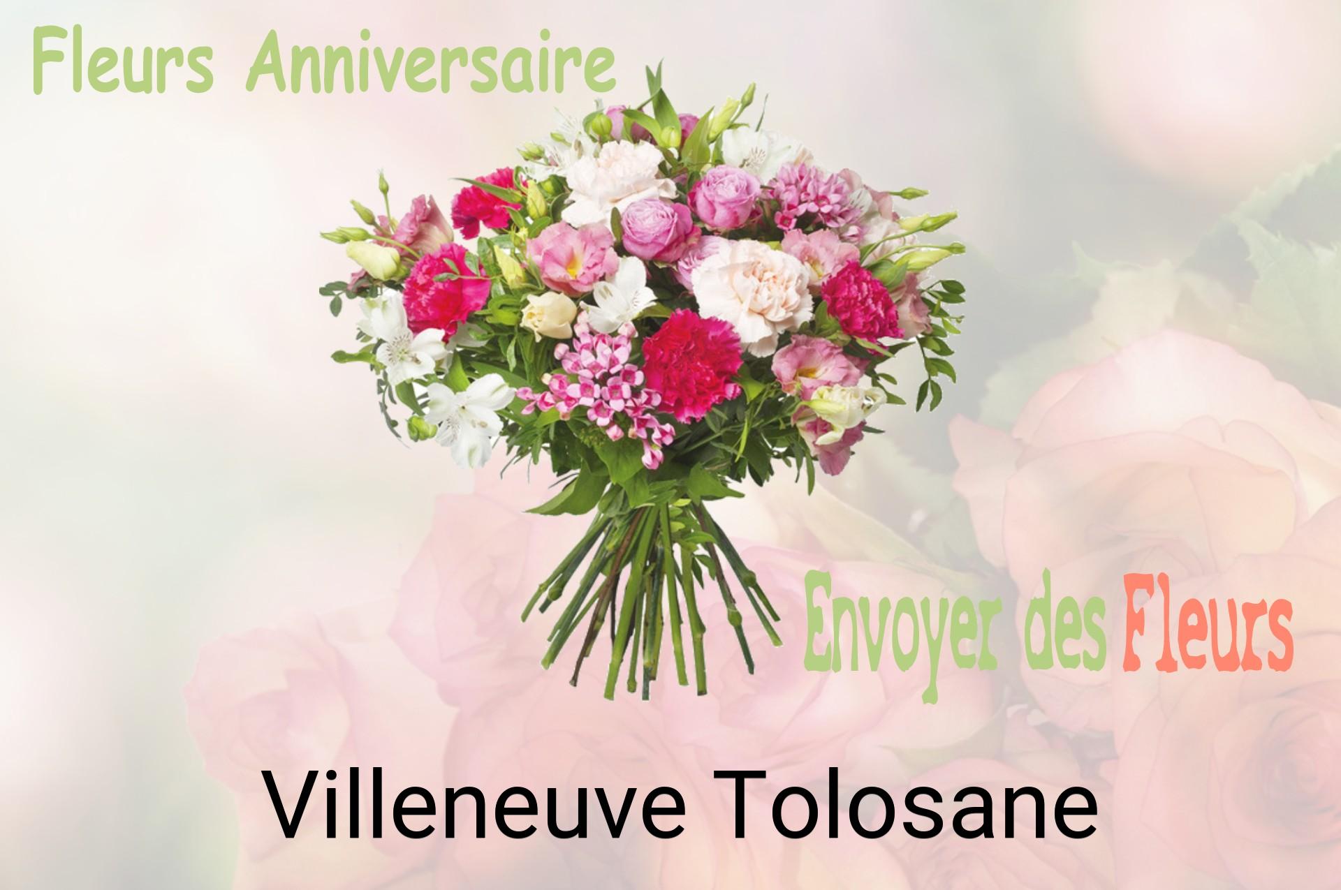 Bouquet de fleurs d’anniversaire livré à Villeneuve-Tolosane